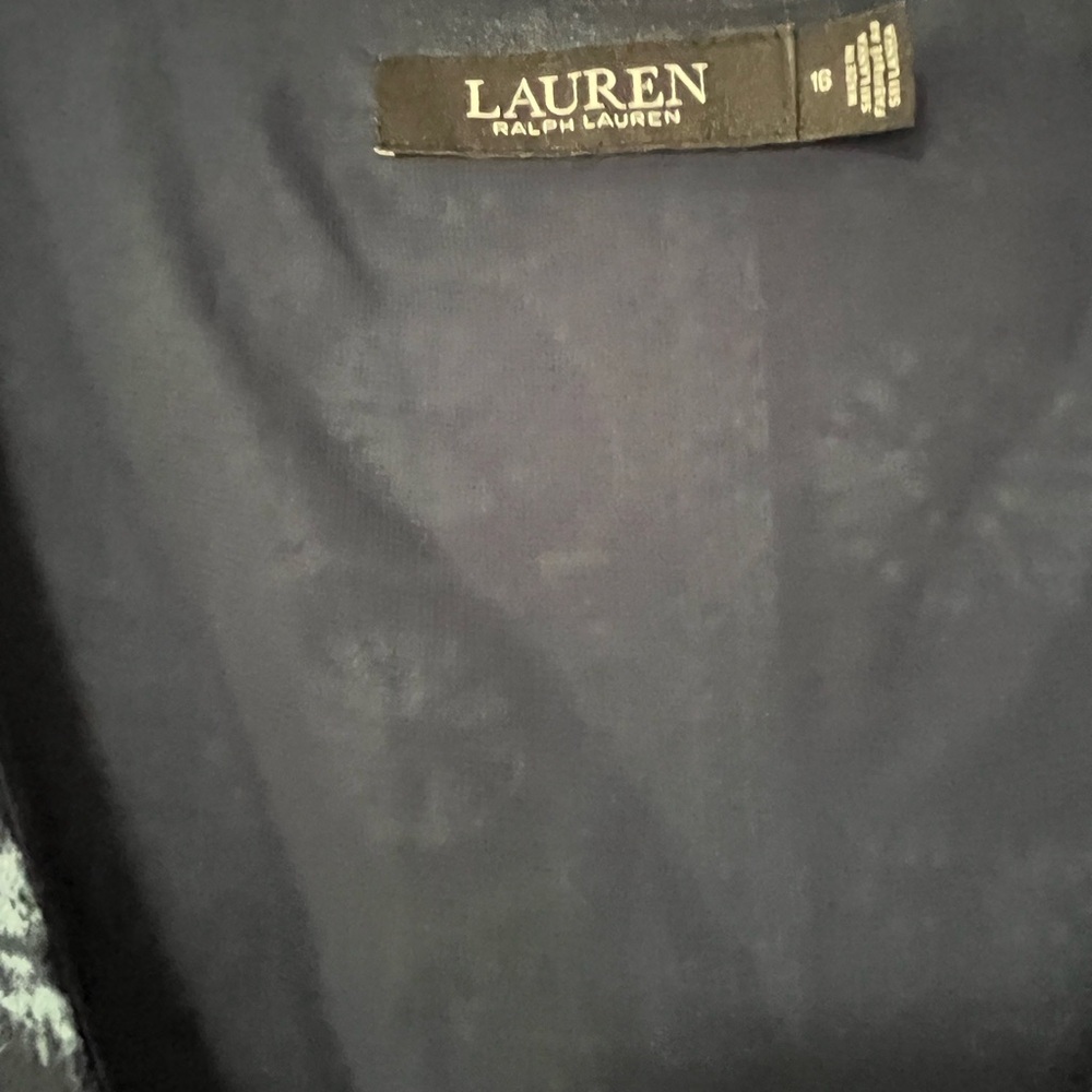 Lauren Ralph Lauren Blue Patterned Maxi Dress - Picture 11 of 12